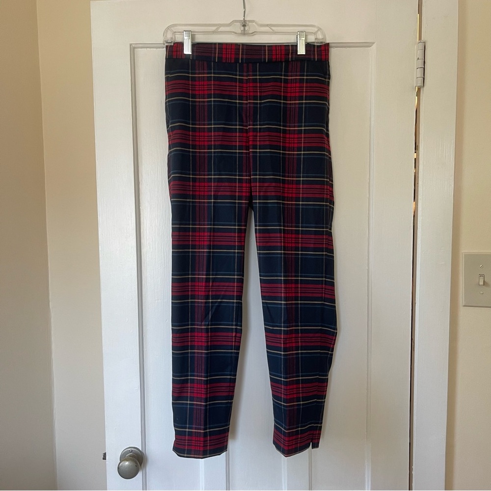 Banana Republic Plaid Straight Leg Trouser
